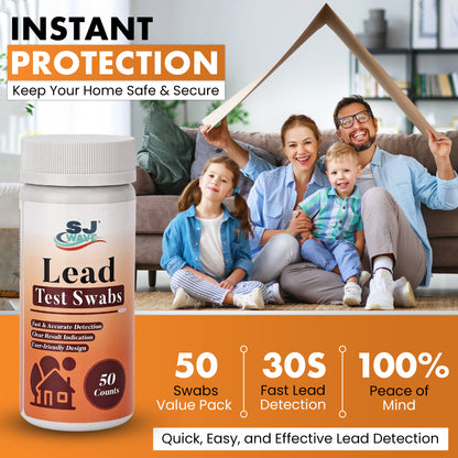 Lead Test Kit – 50 Swabs, 30-Second Results for Home Us