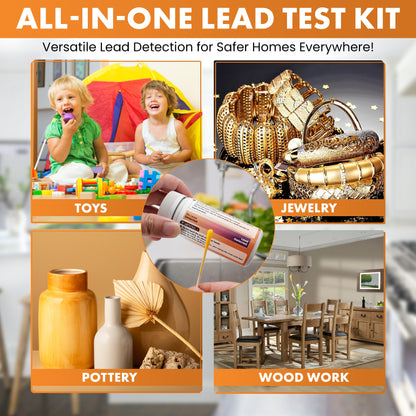 Lead Test Kit – 50 Swabs, 30-Second Results for Home Us
