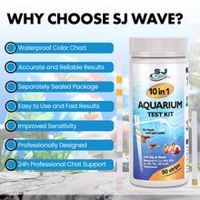 Load image into Gallery viewer, 11 in 1 Aquarium Test Strips - Fish Tank Water Testing Kit with Ammonia Test Strips for Fish Tank (150 Strips) &amp; eBook | Includes 50 Ammonia Strips, Thermometer, &amp; Test Kit for Ponds &amp; All Fish Tanks
