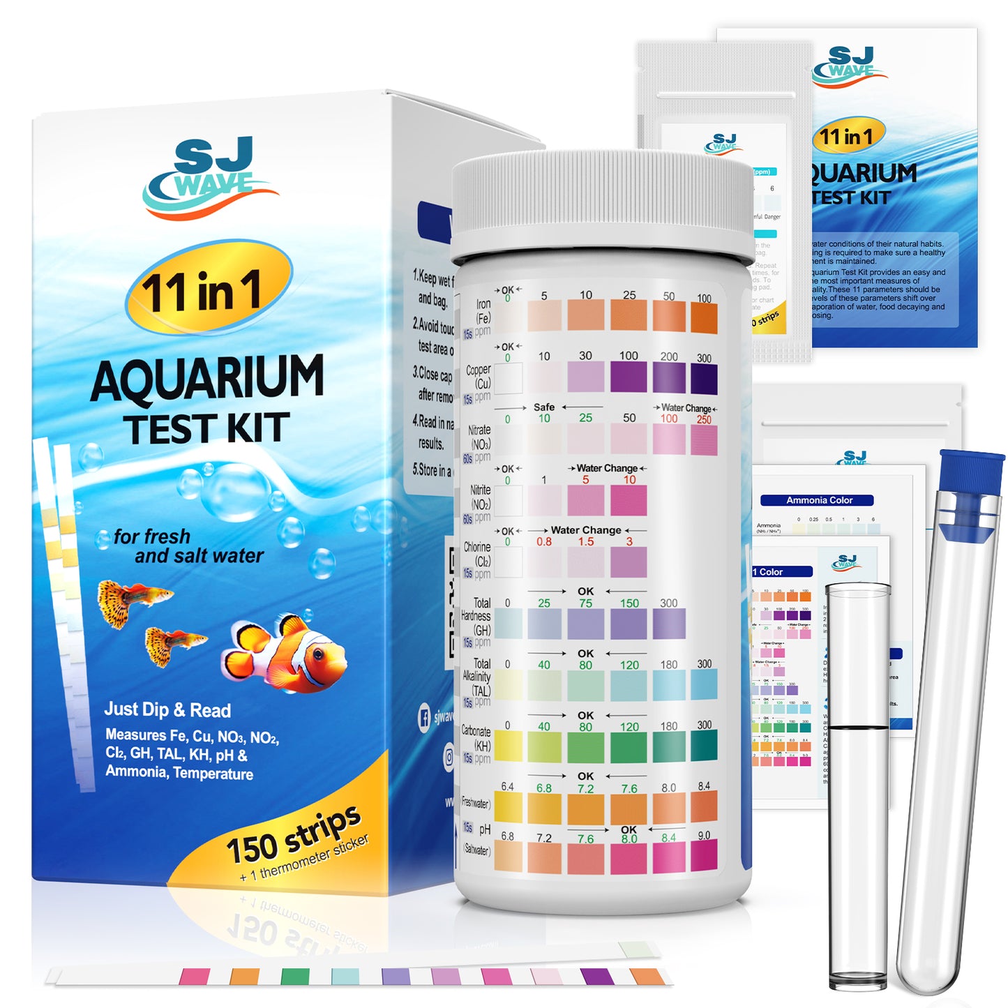 11 in 1 Aquarium Test Kit