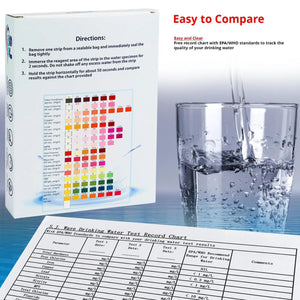 16 in 1 Water Testing Kits for Drinking Water - High Sensitivity Water Test kit w/Personalized Water Analysis Report & Action Plan -Home Ph Strips Detect 16 Parameters Including Lead, pH & more- lead Test Kit