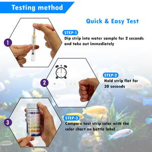 7 in 1 Aquarium Test Kit with Thermometer