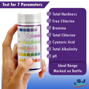 7 in 1 Pool Water Test Strips