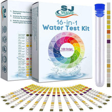 Load image into Gallery viewer, 16 in 1 Water Testing Kits for Drinking Water - High Sensitivity Water Test kit w/Personalized Water Analysis Report &amp; Action Plan -Home Ph Strips Detect 16 Parameters Including Lead, pH &amp; more- lead Test Kit
