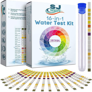 16 in 1 Water Testing Kits for Drinking Water - High Sensitivity Water Test kit w/Personalized Water Analysis Report & Action Plan -Home Ph Strips Detect 16 Parameters Including Lead, pH & more- lead Test Kit